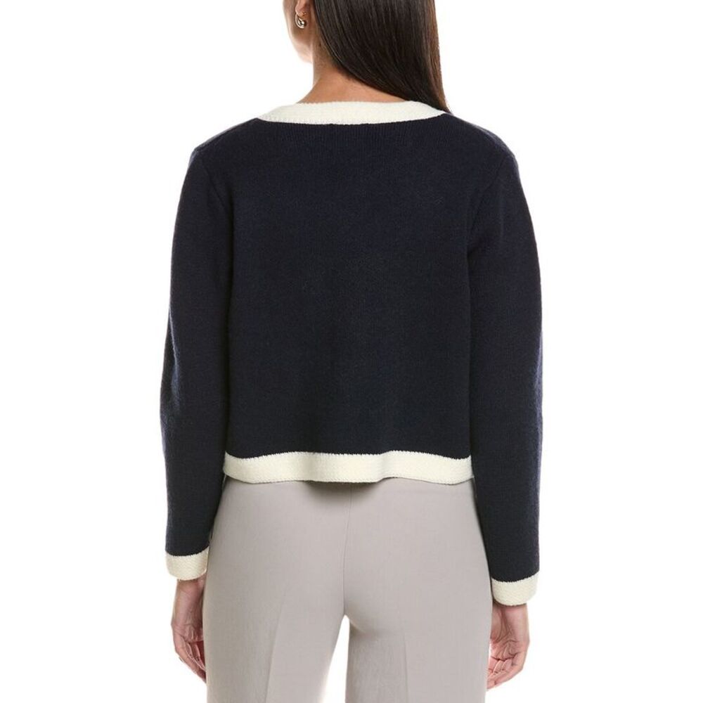 Anna Kay Womens  Fernande Cashmere-Blend Cardigan, Blue - Picture 2 of 3